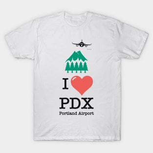 I Love/Like PDX Portland airport T-Shirt